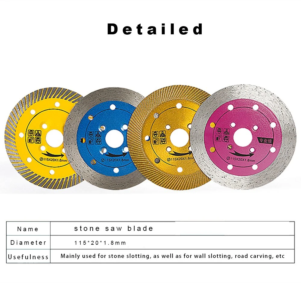 Stone Cutting Blades, Granite Wall Tiles, Concrete Cement, Wall Slot, Angle Grinder, Special Dry Cutting Diamond Saw Blade