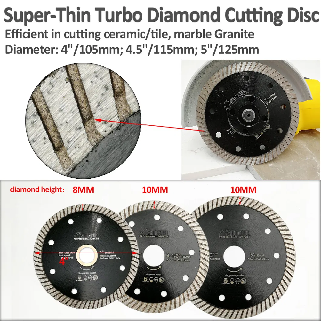 High Quality 125mm Single Side Coated Diamond Disc Granite Cutting Tools Electroplated Diamond Circular Saw Blade