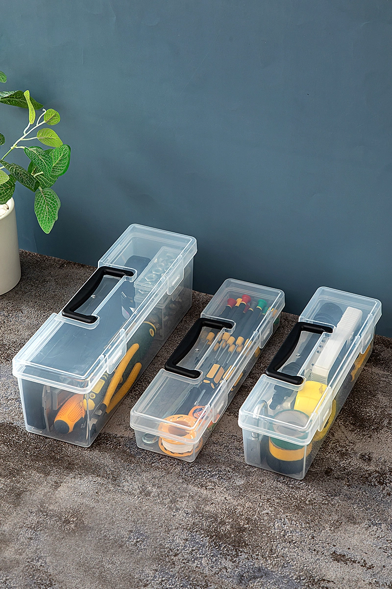 Storage Box Plastic Box Tool Storage Container Plastic Box with Handle