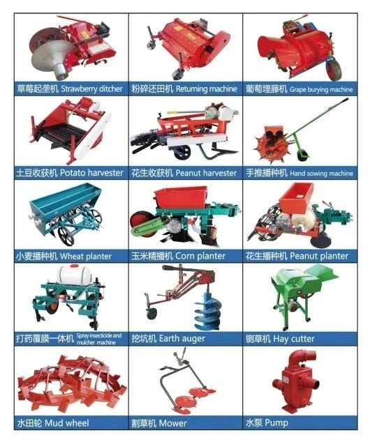 Rotary Cultivator Diesel Engine Petrol Mini Rototiller Farm Machinery Tractor Rear Tine Power Tiller for Agriculture