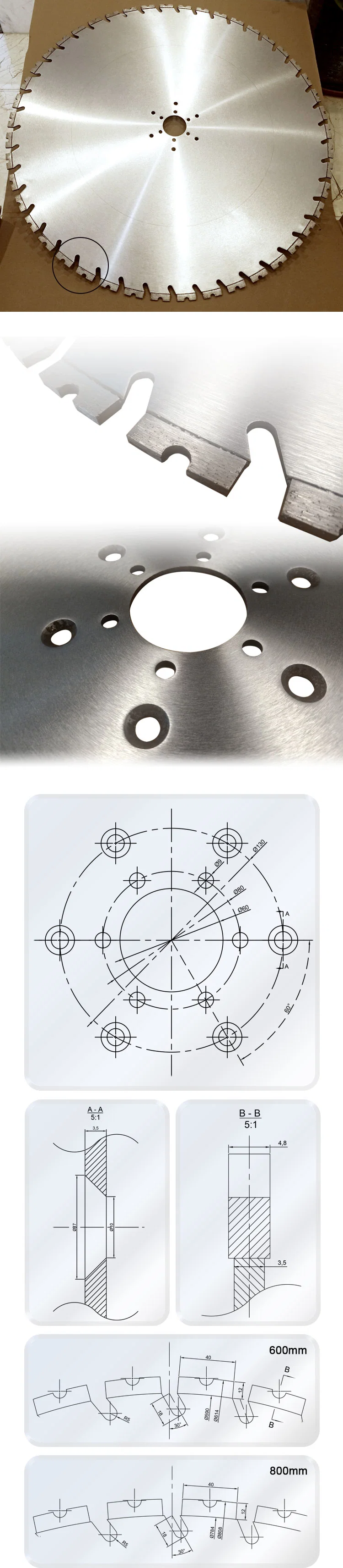 High Quality Large Tools 64&quot; Laser Welded Diamond Saw Blade for Cutting Concrete Reinforced Concrete Wall Saw