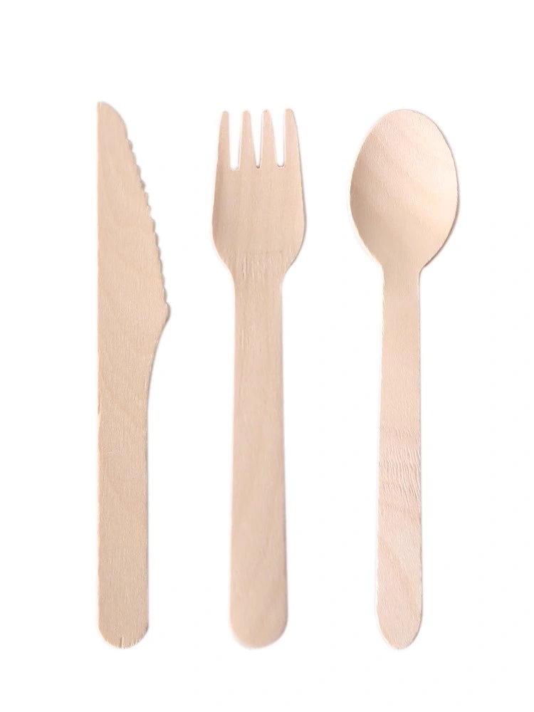 Wholesale Hot Sale Eco Friendly Wooden Disposable Cutlery Spoon Fork Knife