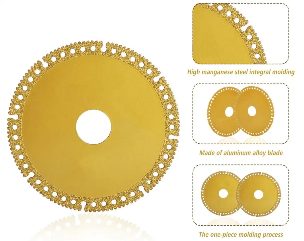 Multifunction Cutting Disc/Diamond Saw Blade/Cutting Blade for Cutting Granite, Marble Stone and Contrece Block, Indestructible Disc for Surface Grinding