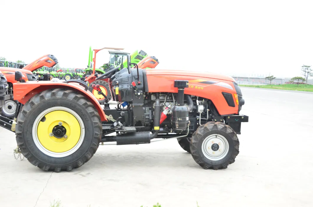 Latest Design Multifunction 80HP Agricuture/Garden/Paddy-Field Lawn Hobby Farming Tractor