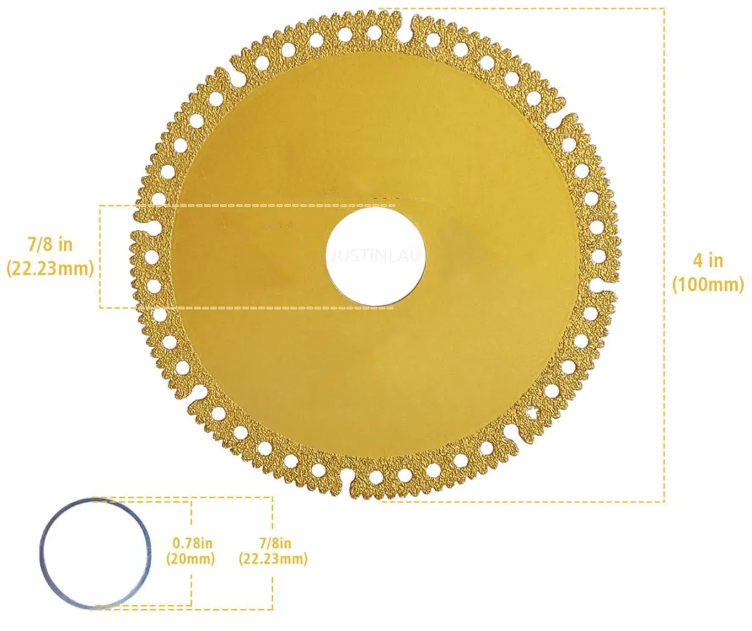 Multifunction Cutting Disc/Diamond Saw Blade/Cutting Blade for Cutting Granite, Marble Stone and Contrece Block, Indestructible Disc for Surface Grinding