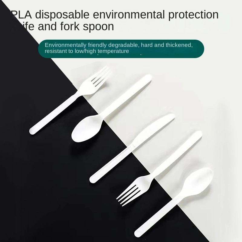 Popular Chinese Made Environmental Protection Material PLA Plastic Spoon, Fork and Knife Quality Assurance