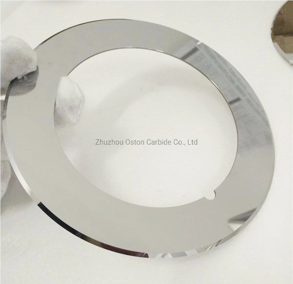 Factory OEM Circular Cutter Blade for Adhesive Tape Blades, Tungsten Carbide Circular Slitting Blade for Gummed Tape Slitting