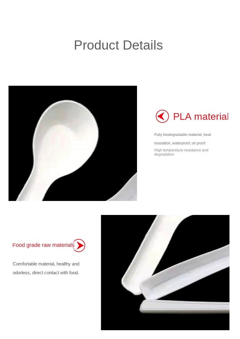 Popular Chinese Made Environmental Protection Material PLA Plastic Spoon, Fork and Knife Quality Assurance