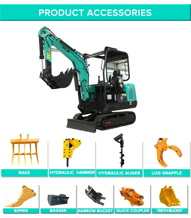 China Competitive Price Small Compact Mini Excavator for Sale