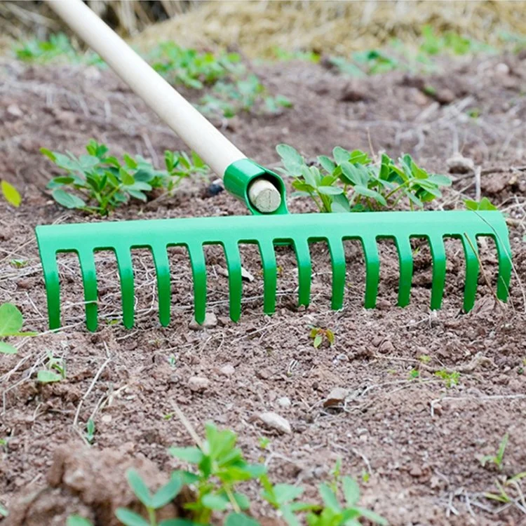 New 14 Teeth Garden Tools Garden Lawn Leaf Rake