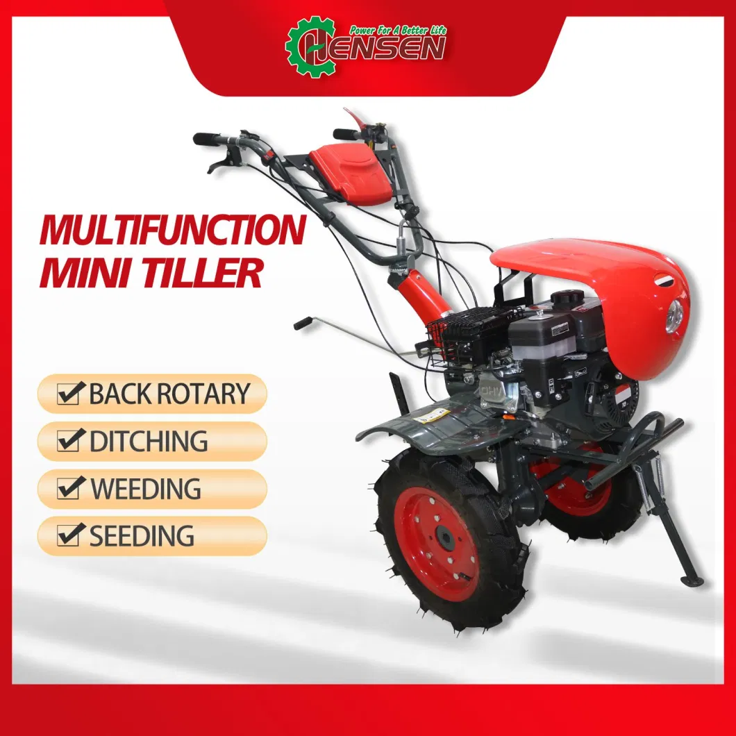 7HP Gasoline Motor Hoe with Big ATV Tires and Front Wheel