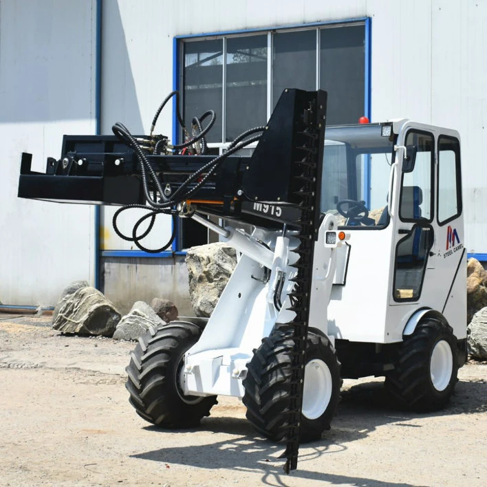 Hydraulic Hedge Trimmer Tribber Wheel Loader to Reach 7400mm Height