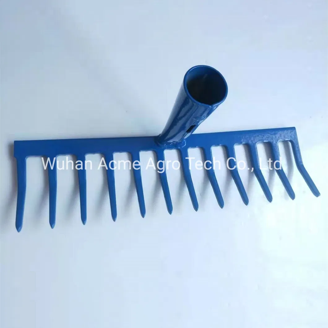 12t Farm Agro Tools 12-20 Teeth Wood Handle Steel Garden Rake