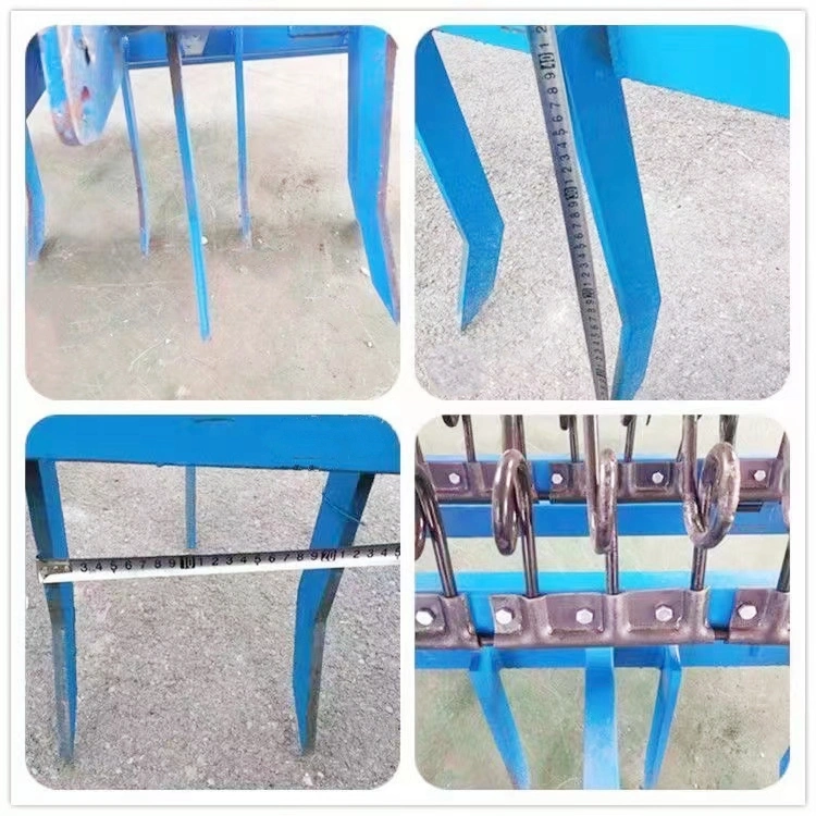 Mulch Collection Machine Spring Rake Tooth Type Floor Mulching Machine