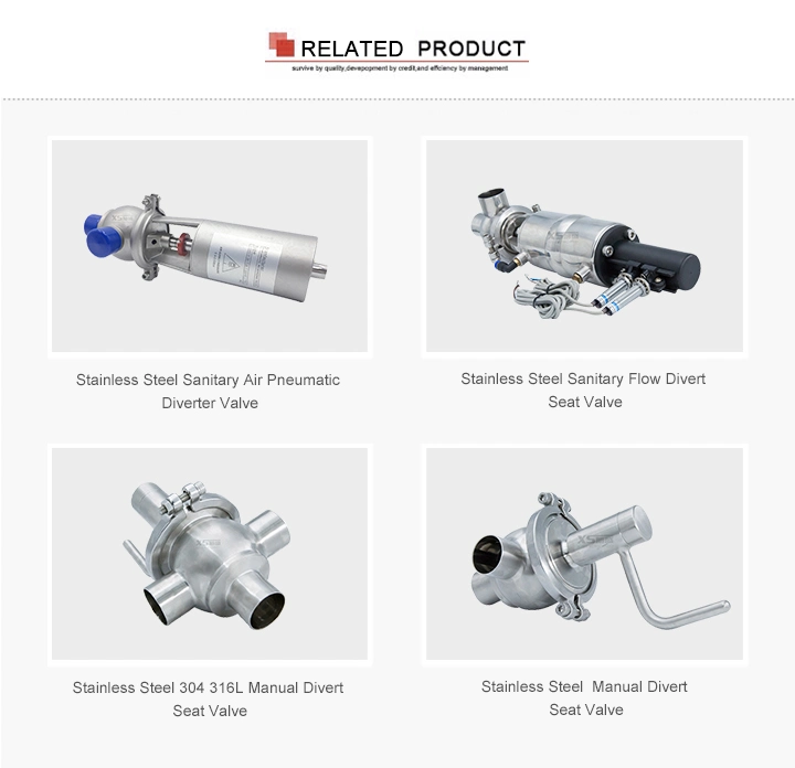 Ll Sanitary Type 3-Way Pneumatic Operation Flow Reversal Valves with Welding Connections