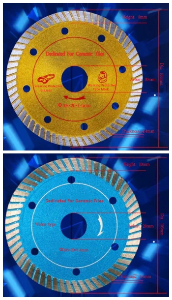 105-520mm Zero Chipping Diamond Saw Blade,Diamond Tools,Cutting Disc,Ceramic Cutter Blade for Tile Porcelain,Granite Cutter Blade,Marble Stone,Diamond Wheel