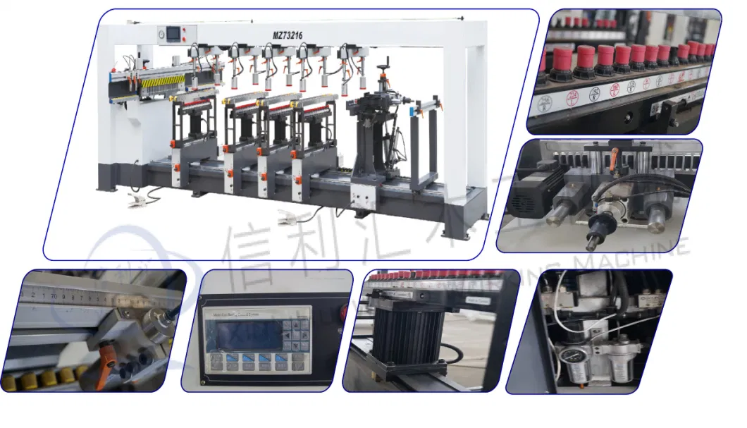 Reversal Type Rollover/ Vertical Flip/ Turnover Type Wood Boring and Vertical Bench Drilling Machine/ Hole Drilling Auto Wood Multi Boring Machines Price