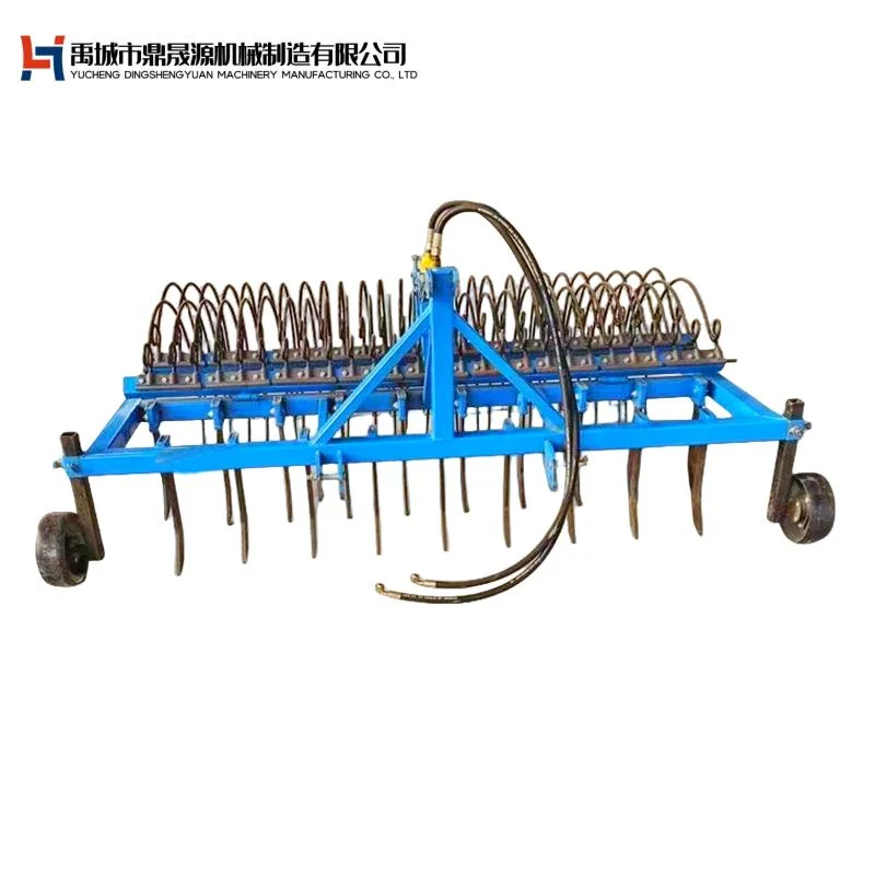 Mulch Collection Machine Spring Rake Tooth Type Floor Mulching Machine