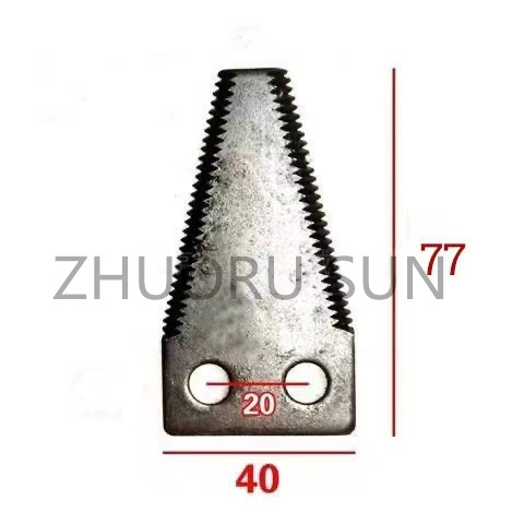 China Manufacturer Center Distance 20mm 77mm*40mm Trapezoidal Serrated Blade