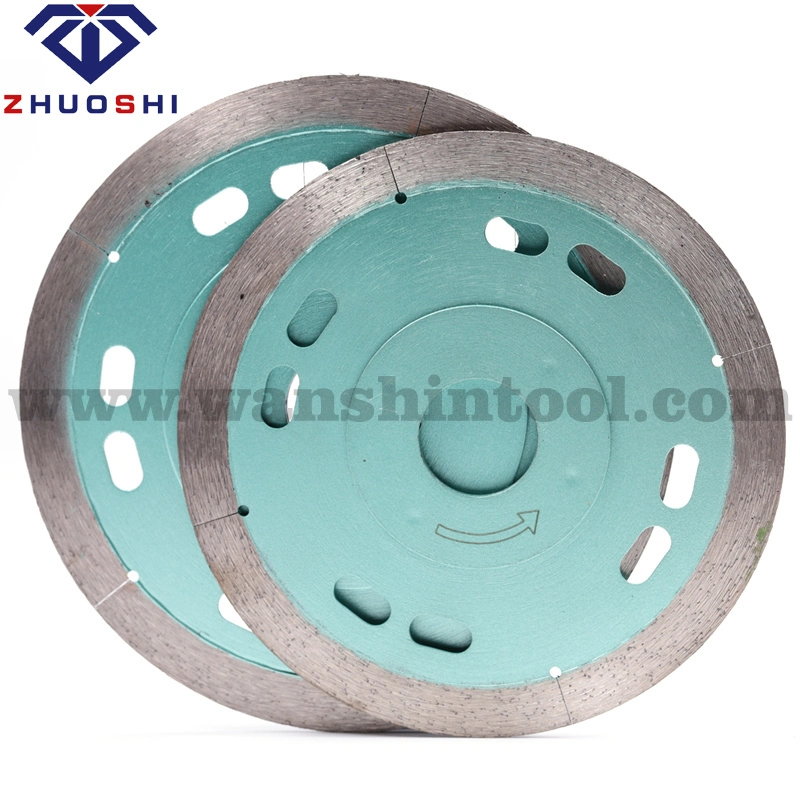 Diamond Tool Wet Cutting Disc Thin Turbo Segment Hand Cutter Diamond Saw Blade for Ceramic Porcelain