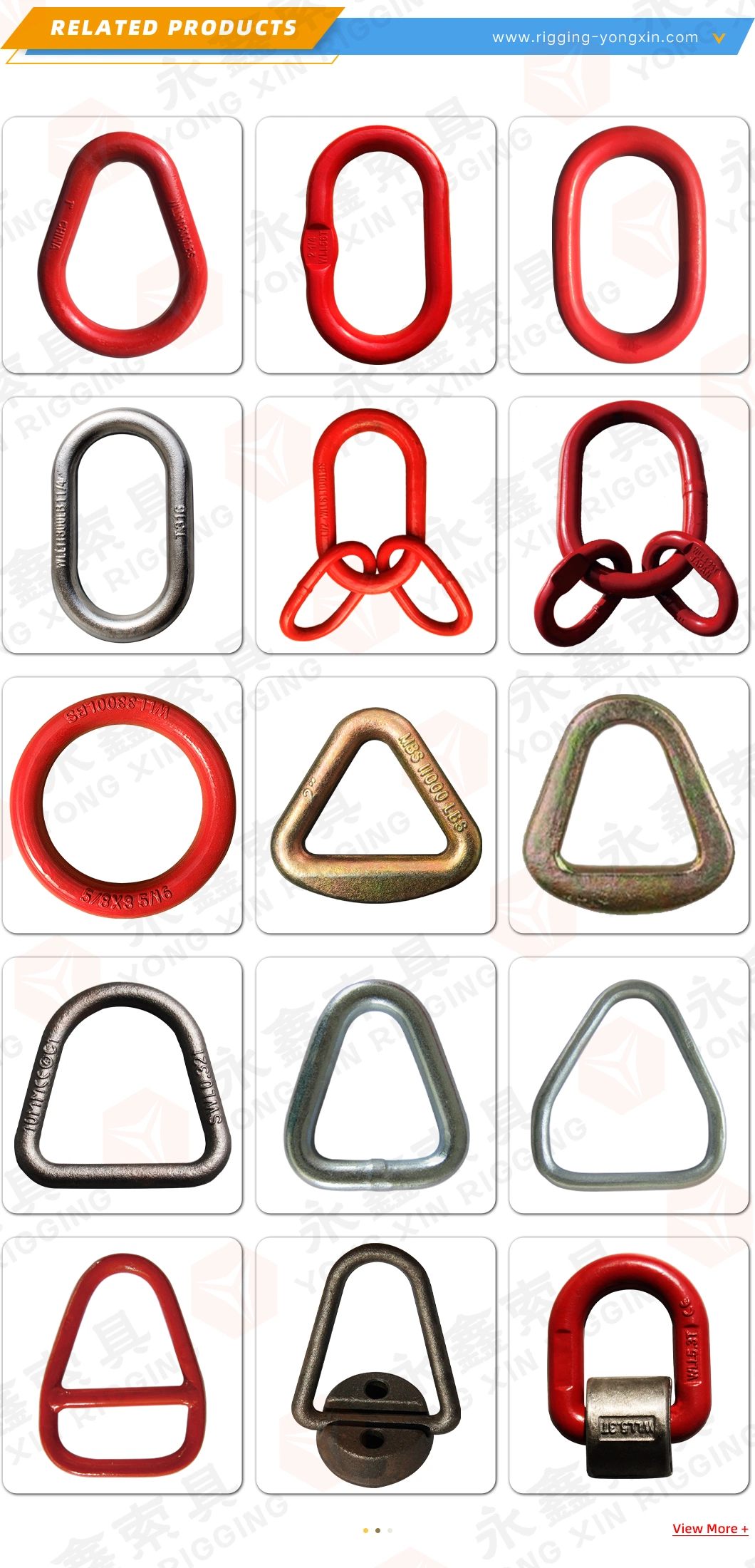 Wholesale Factory Forged Lashing Triangle D Ring