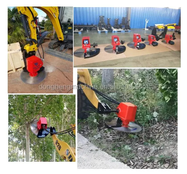 Kinger Best Excavator Wood Saw Attachment Hydraulic Circular Head High Speed Sharp Blade China Supplier Factory Outlet