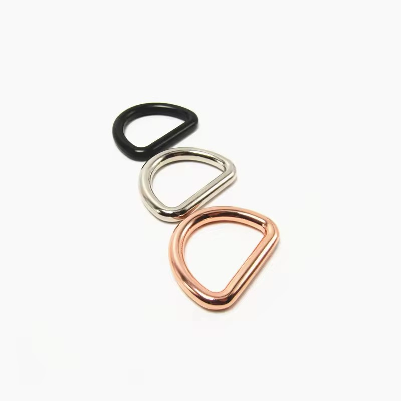 China Supplier Pet Collar Accessories Heavy Duty Black Metal Hook D Ring