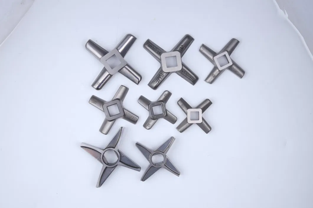 Meat Mincer Grinder Welded Knife Mixer Blade Spare Part Blade Knife Butcher Supply Knives