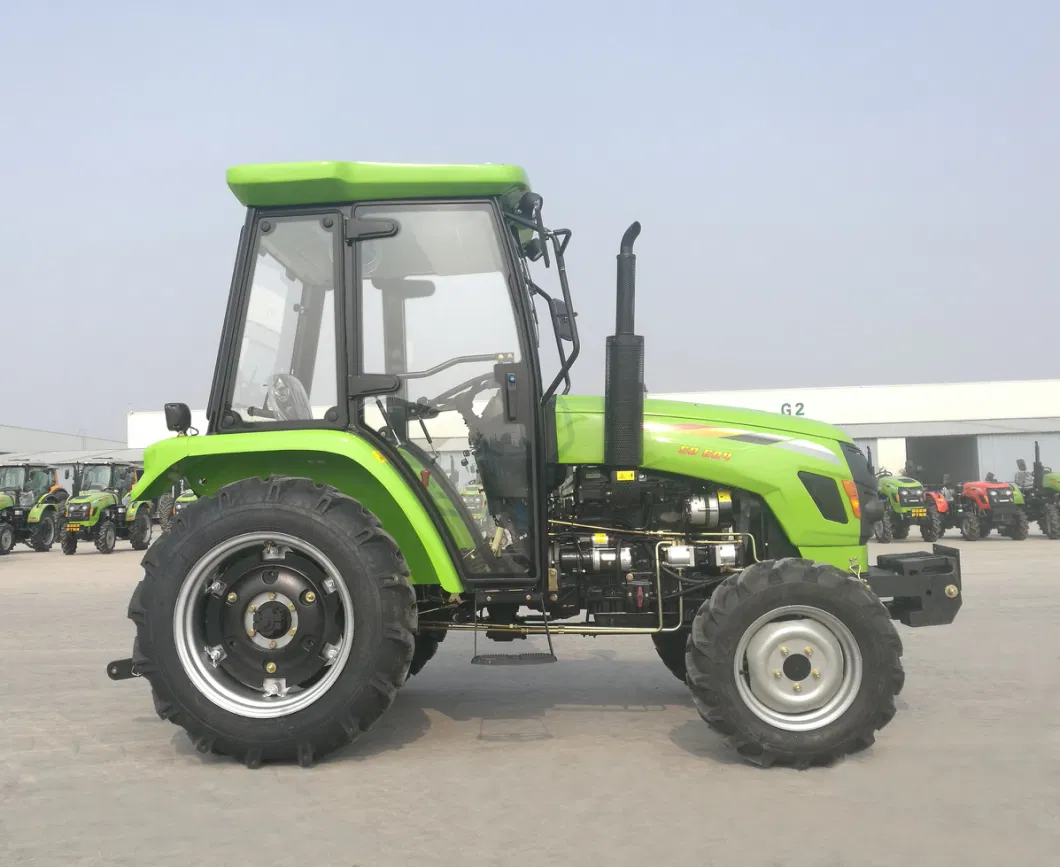 China Factory Direct Supply Mini Compact Garden Agriculture 4WD Rops Diesel Engine Agricultural Farm Tractor