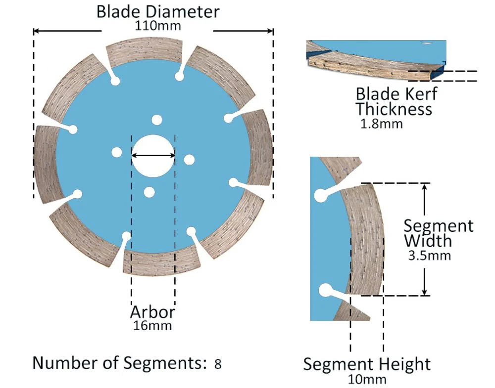 Premium Quality 4&quot; Turbo Super Thin Diamond Saw Blade/Cutting Blade/Tile Cutter to Cut Porcelain Tile Ceramic Saw Blade/Cutting Disc for Circular Saw