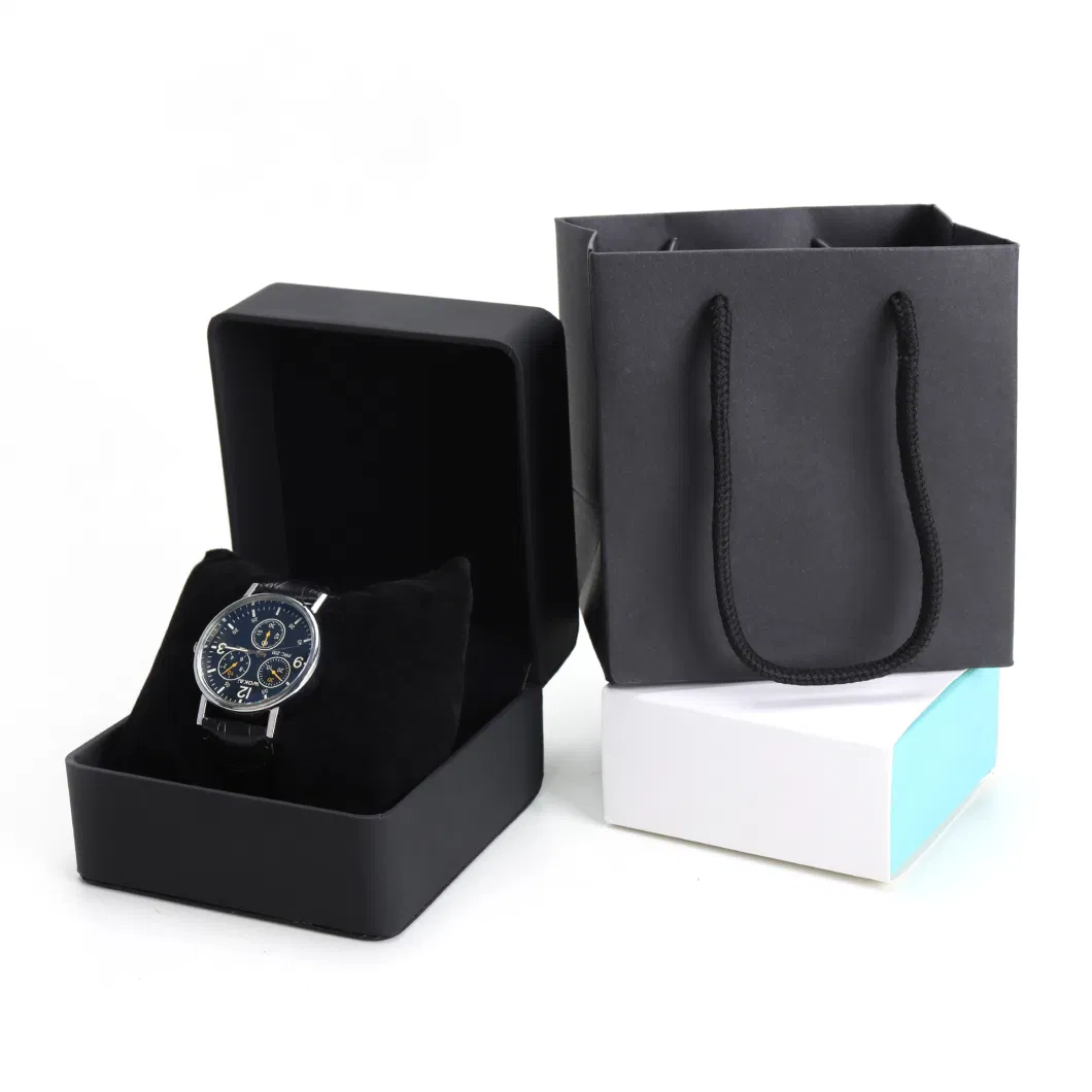 Square Leather Gold Watch Display Gift Box (JB-012)