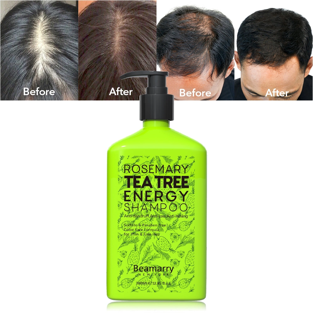 Private Label Custom Vegan Hair Care Treatment Products Hair Grower Shampoo Organic Tea Tree Anti Hair Fall Shampoo