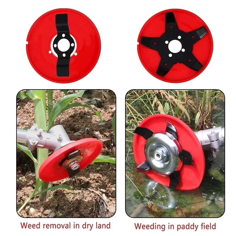 Efficient Brush Cutter Blade Universal Amphibious Weeding Disc Strong Durable Trimmer for Garden Paddy Field Dry Land Lawn Mower