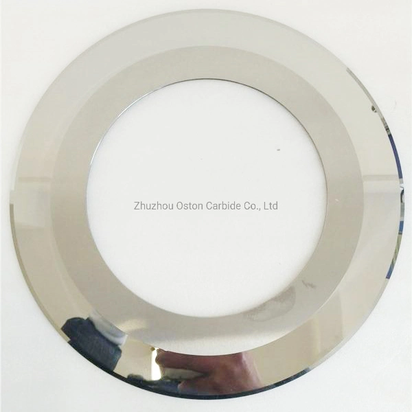 Factory OEM Circular Cutter Blade for Adhesive Tape Blades, Tungsten Carbide Circular Slitting Blade for Gummed Tape Slitting