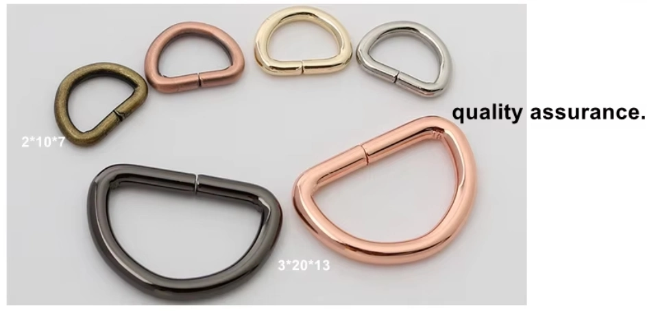 China Supplier Pet Collar Accessories Heavy Duty Black Metal Hook D Ring