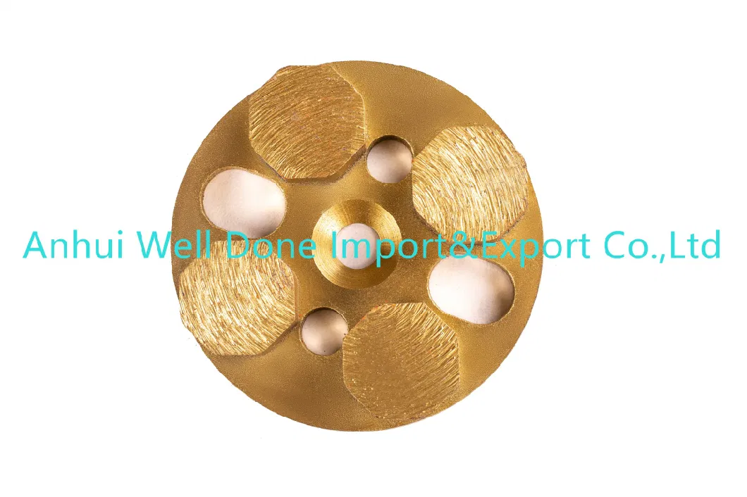 Metal Diamond Grinding Disc Four Segments Soft Bond Concrete Grinding Blade