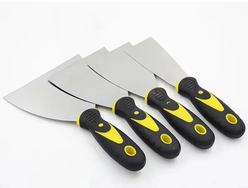 Jnz Hot Sale Carbon Steel Rubber Handle Cement Putty Knife