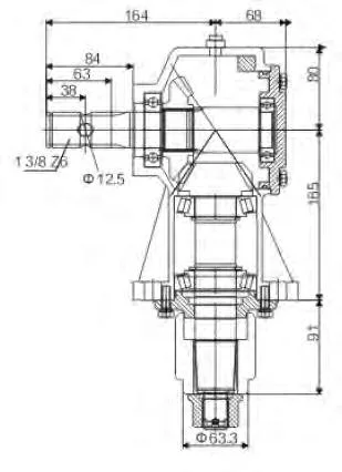 Agriculture Tractor Finishing Mower Gearbox for Bush Hog on a 40 HP Tractor