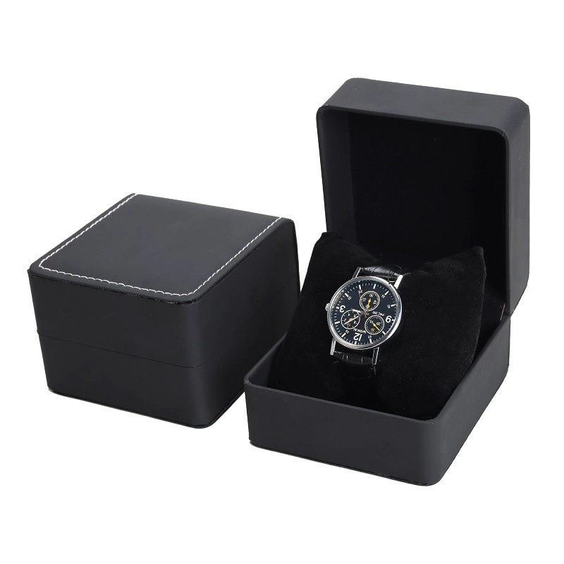 Square Leather Gold Watch Display Gift Box (JB-012)