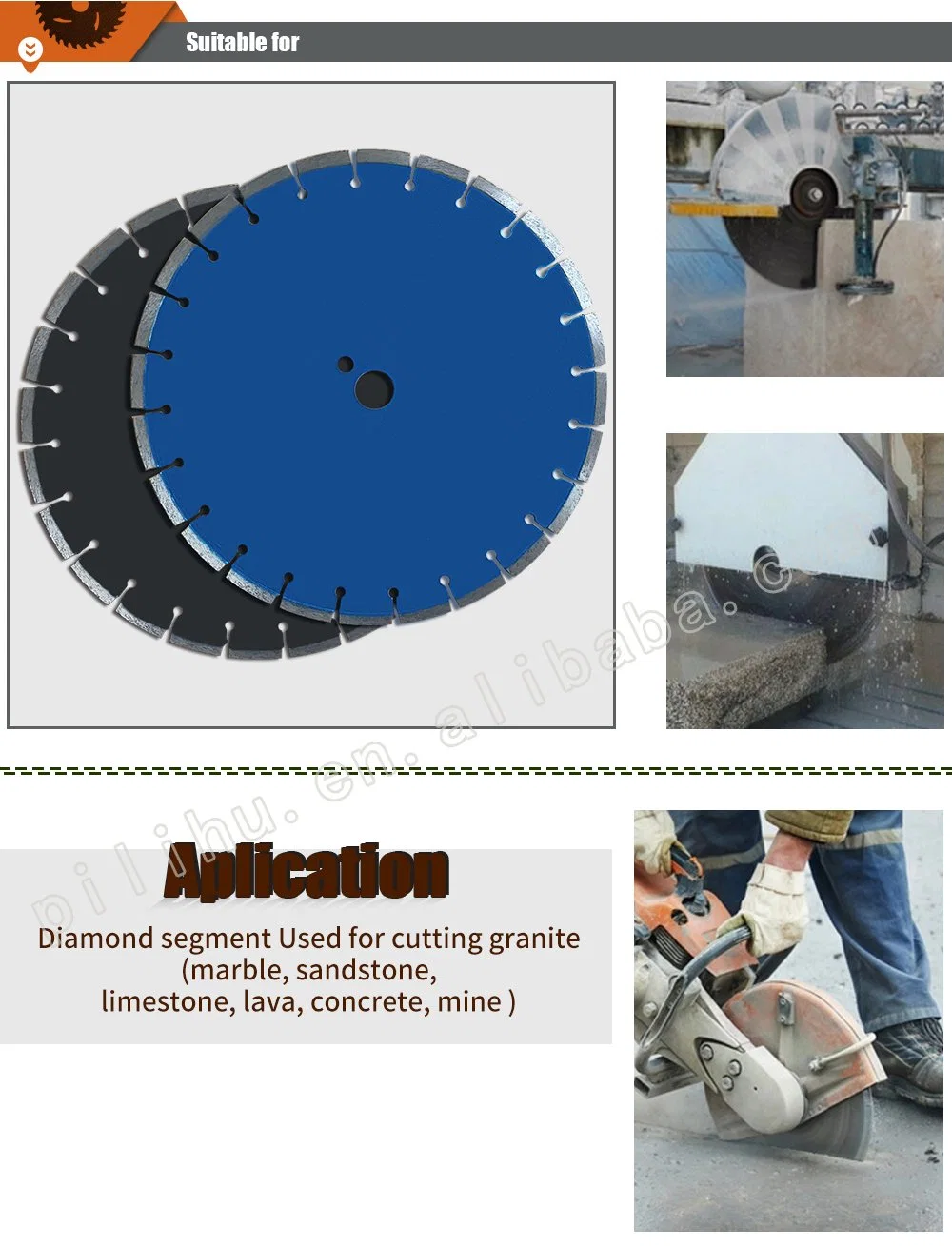 35cm Circular Disc Diamond Concrete Saw Blade for Granite Cutting