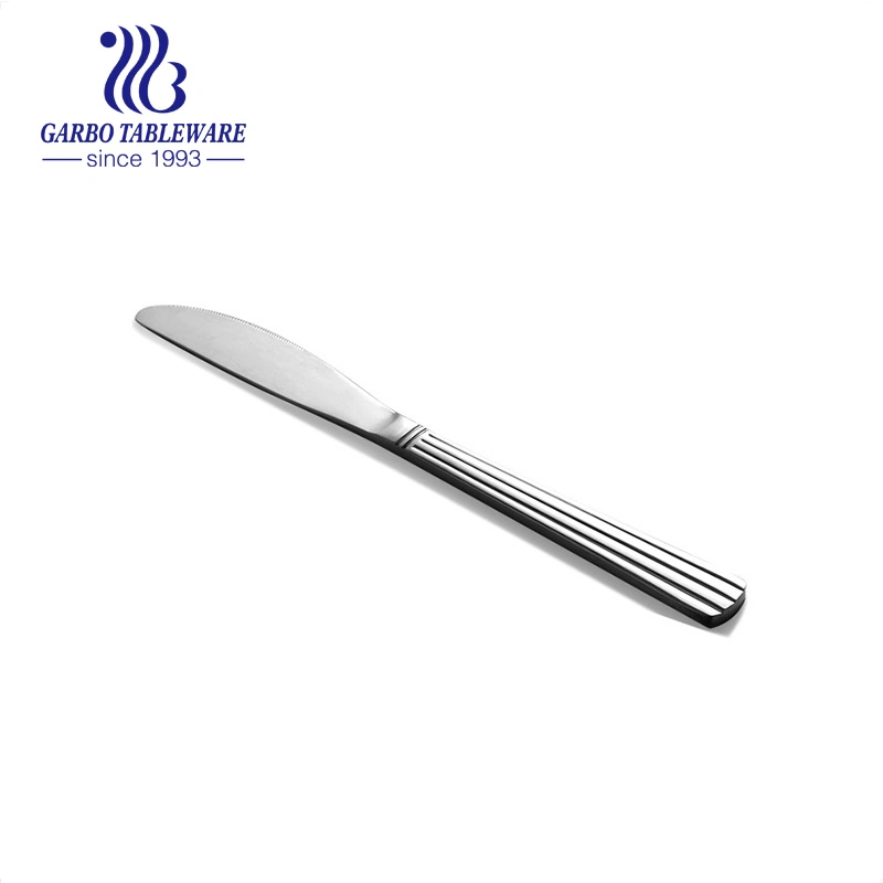 High Quality Silver Stainless Steel Knife with Metal Handle for Wholesale