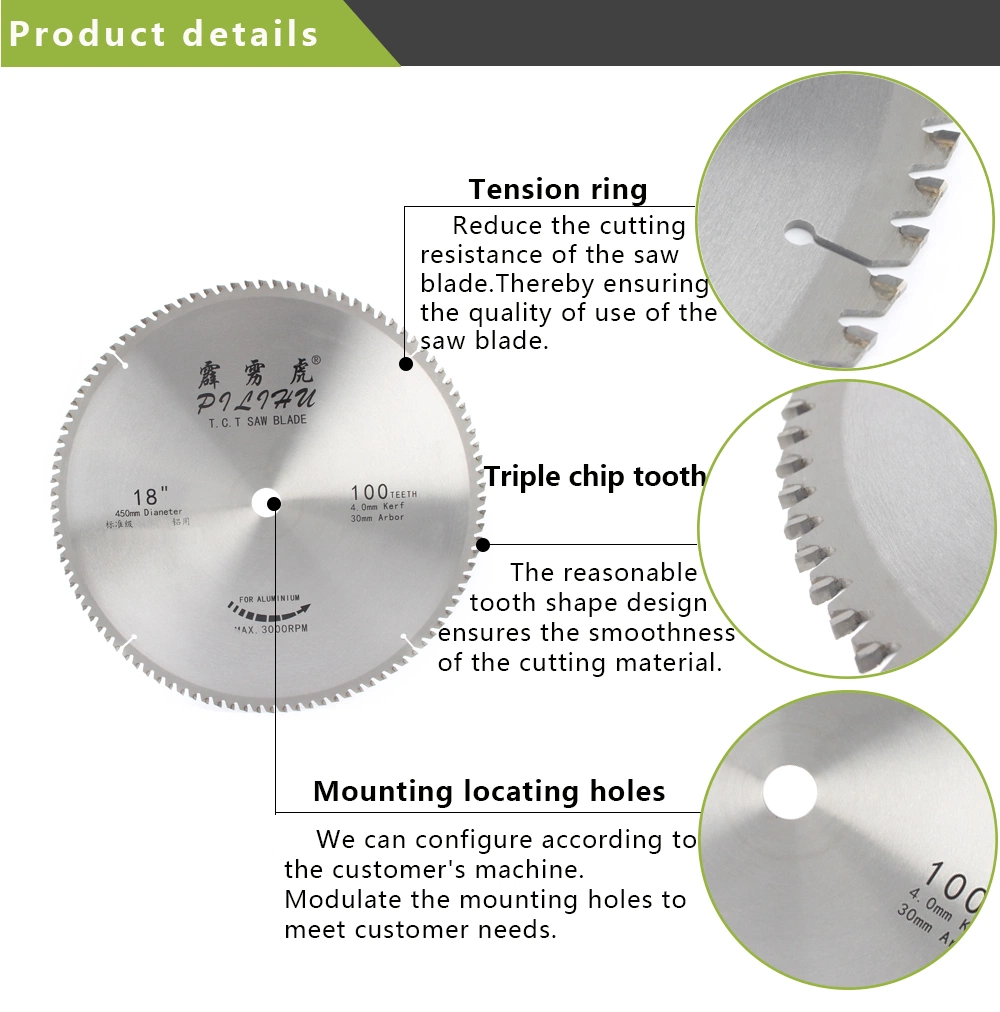 Long Lasting Lifespan Circular Saw Blades for Cutting Aluminum