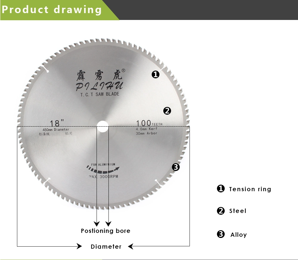 Long Lasting Lifespan Circular Saw Blades for Cutting Aluminum