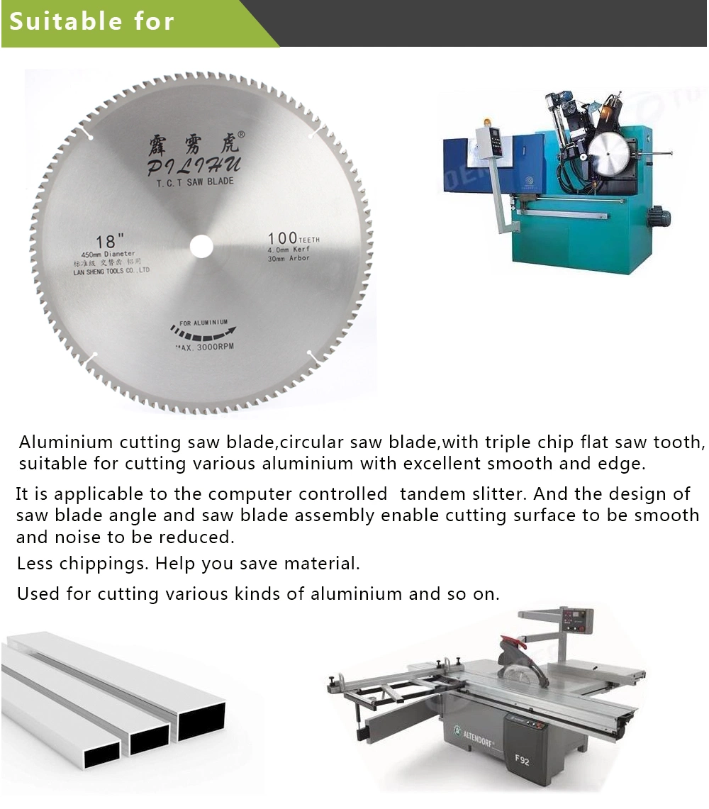 Long Lasting Lifespan Circular Saw Blades for Cutting Aluminum