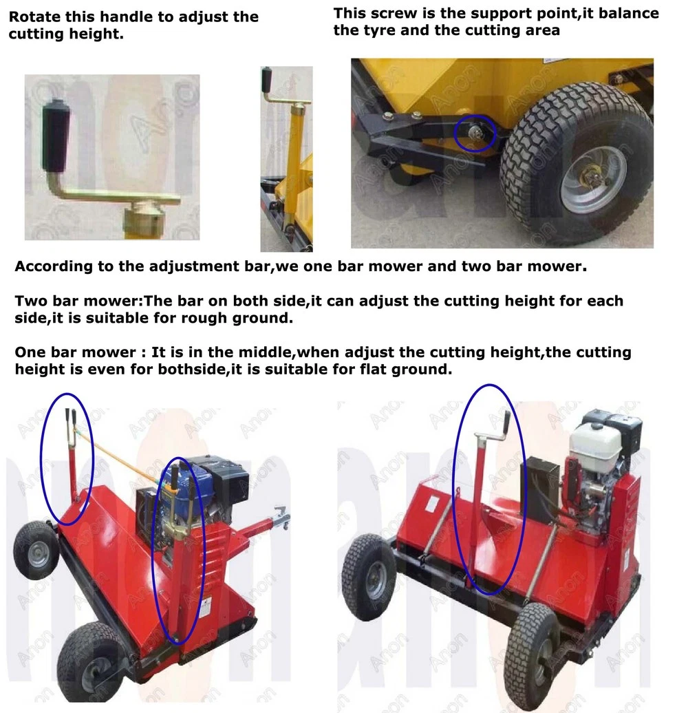 Anon BS Engine Tractor ATV Flail Mower with Manual Start