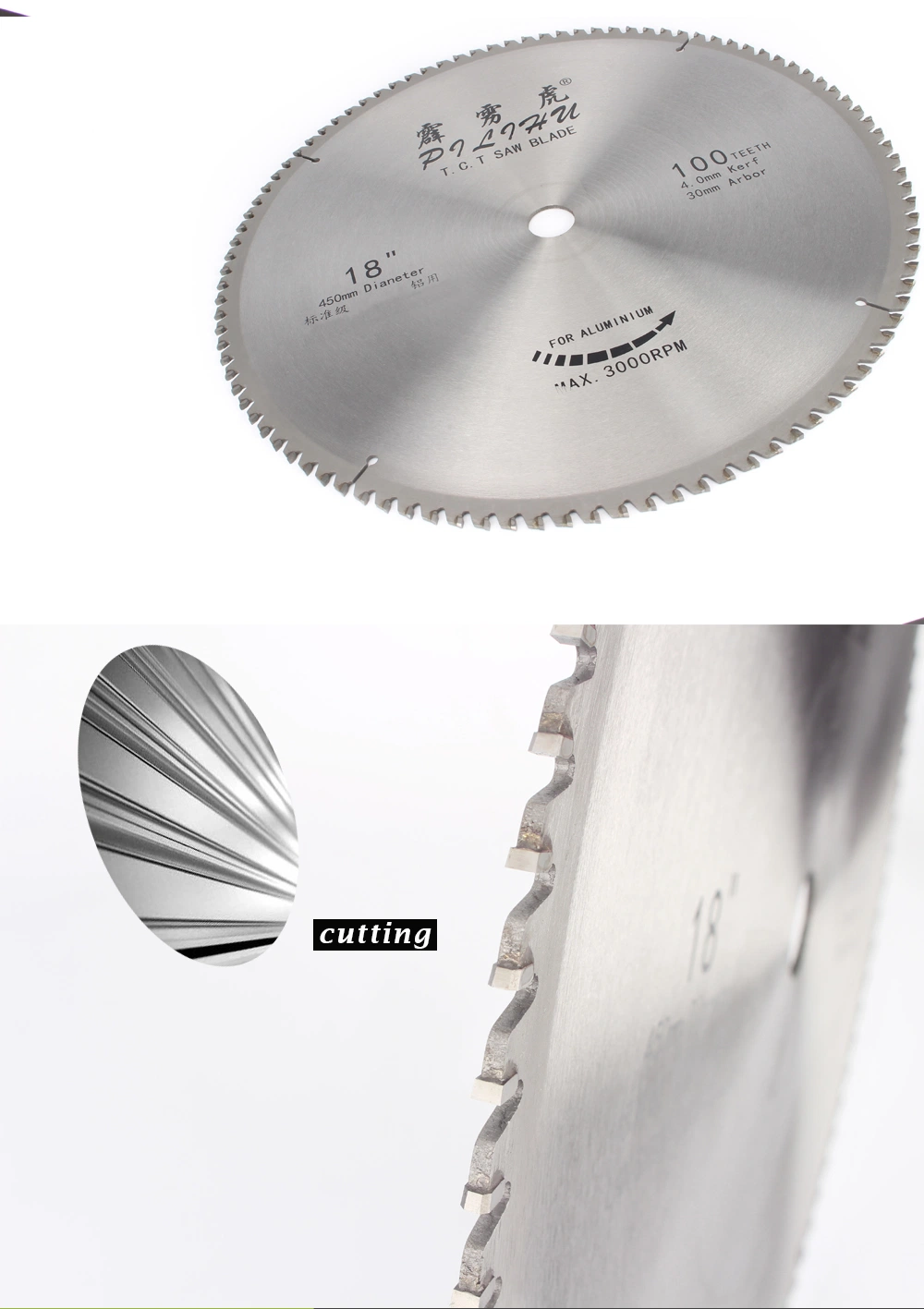 Long Lasting Lifespan Circular Saw Blades for Cutting Aluminum