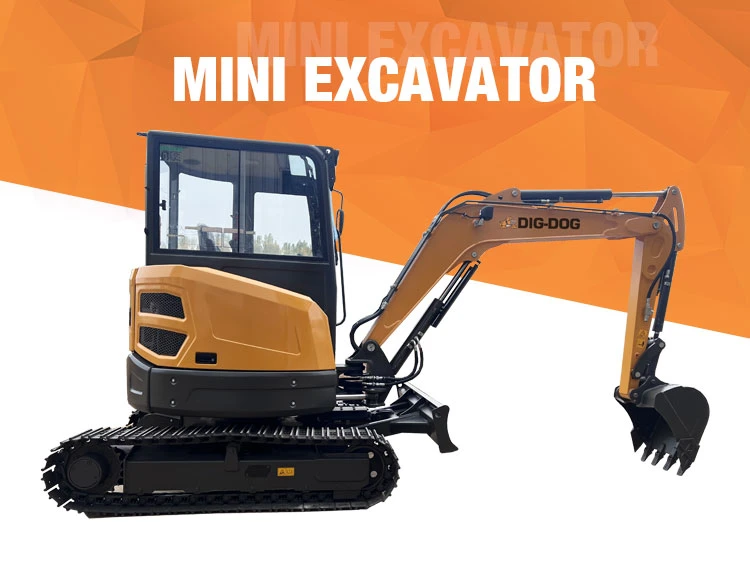 2.5-3 Ton Track Hoe Mini Excavator Hydraulic Crawler Mini Excavator EPA Euro V