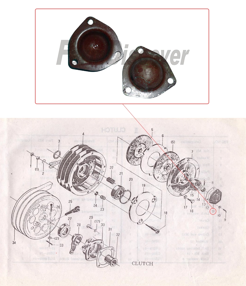 12-21103 Bearing Cover for Sifang Power Tiller Gn12