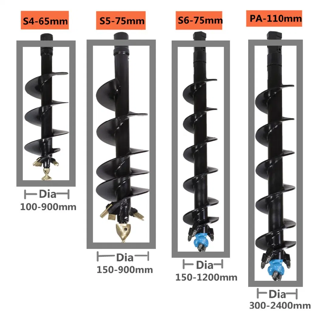 Hydraulic Earth Drill Post Hoe Digger Auger Drill for Sale