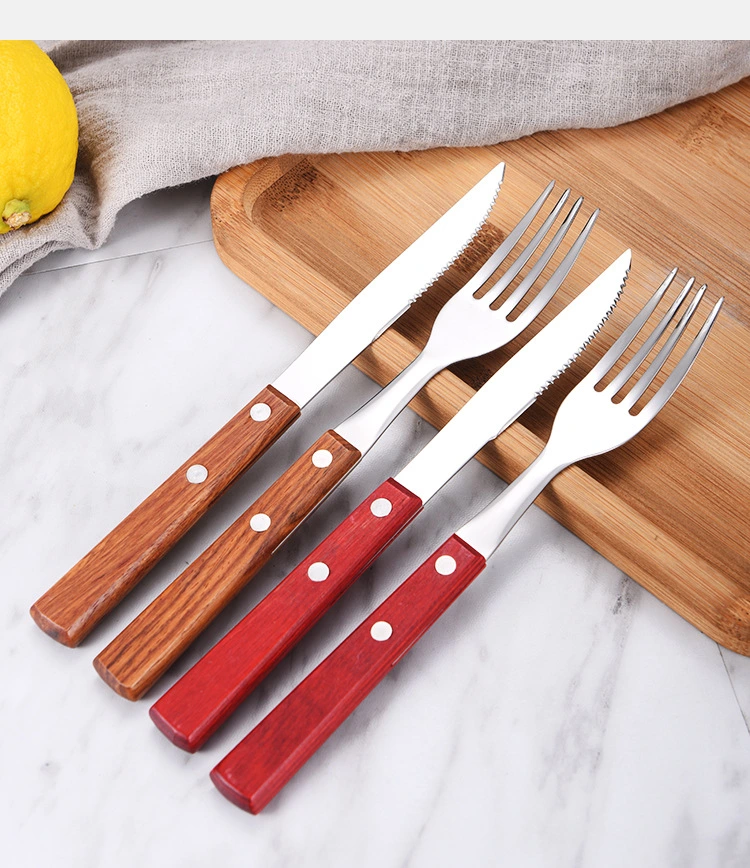 Kitchenware Stainless Steel Tableware &amp; Flatware Cutlery Dessert Spoon Fork Knife